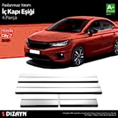 Honda City Uyumlu Krom İç Kapı Eşiği 4 Parça. 2020 Üzeri