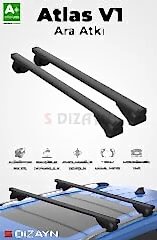 S-Dizayn Chevrolet Cruze SW S-Bar Atlas V1 Ara Atkı Tavan Taşıyıcı Barı Siyah 120 Cm 2011-2016 A+ Kalite