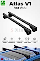 S-Dizayn Chevrolet Matriz S-Bar Atlas V1 Ara Atkı Tavan Taşıyıcı Barı Siyah 120 Cm 1998-2005 A+ Kalite