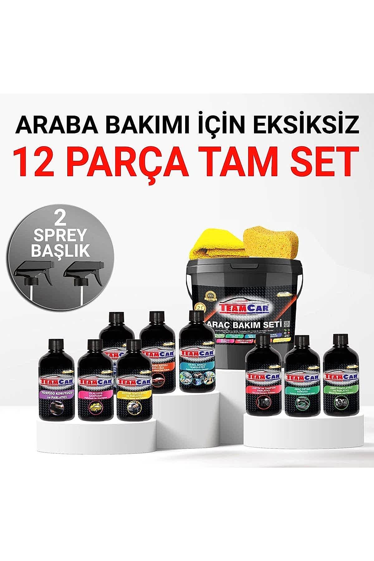 Yazlık Araç Yıkama Bakım Seti Kova 12 Parçalı Efsane Set