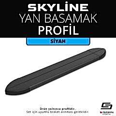 Skyline Siyah Yan Basamak Profil 173 Cm