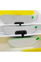 Oval Takgör Oto Iç Dikiz Ayna Seti 3'lü Küçük Boy