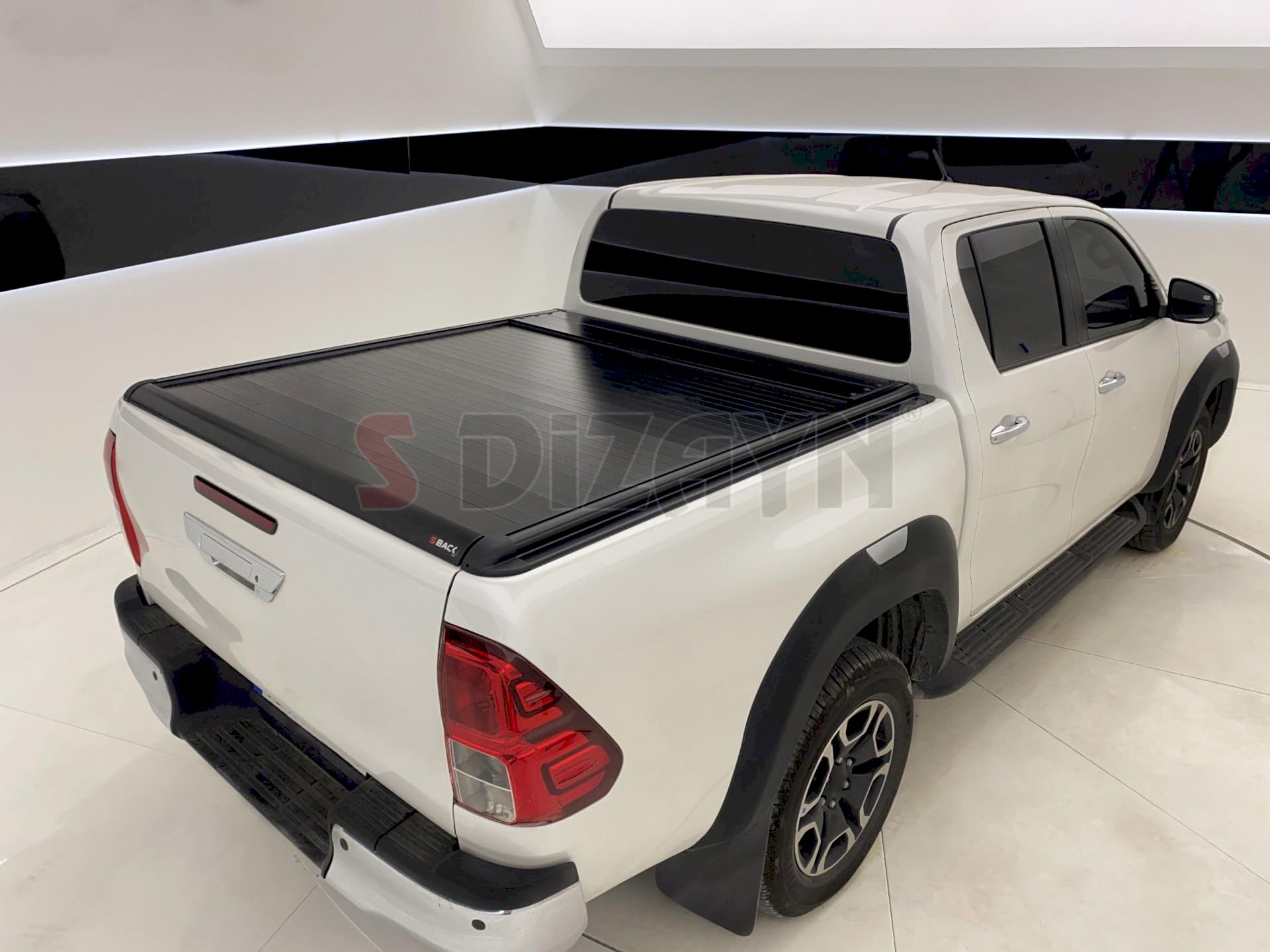 Toyota Hilux Uyumlu 7 S-Back Sürgülü Kapak Siyah V1 2006-2015 Parça