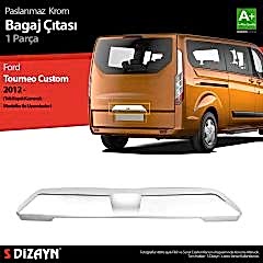 Ford Tourneo Uyumlu Custom Krom Bagaj Çıtası 2012 Üzeri (Kameralı) Parça
