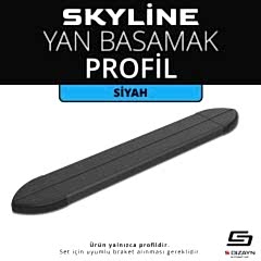 Skyline Siyah Yan Basamak Profil 223 Cm
