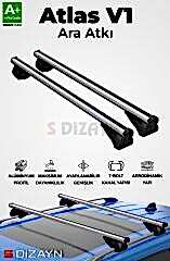 S-Dizayn Hyundai Santa FE S-Bar Atlas V1 Ara Atkı Tavan Taşıyıcı Barı Gri 120 Cm 2000-2006 A+ Kalite