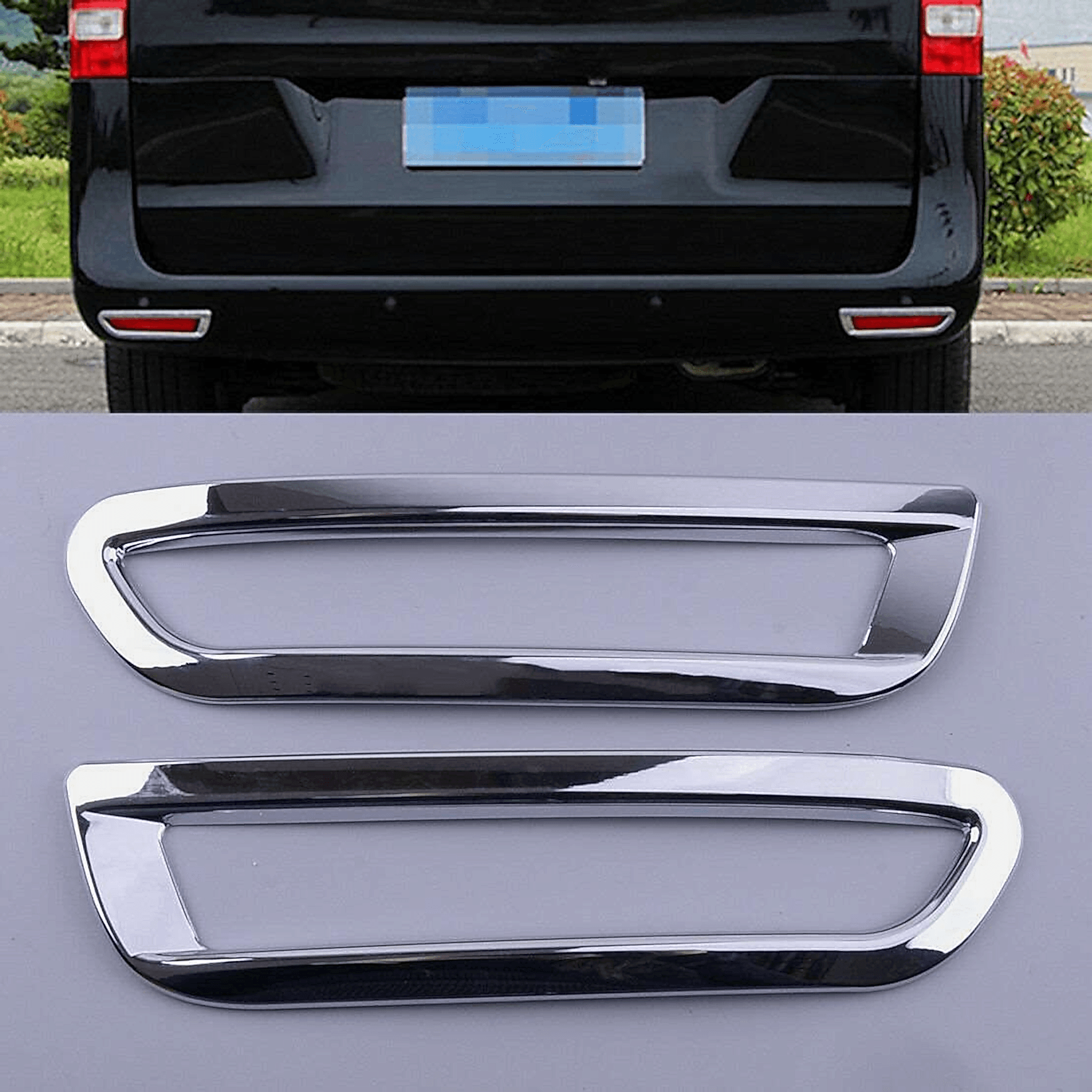 Mercedes Vito Uyumlu W447 2014 Sonrası Arka Reflektör Çerçevesi Krom Parça