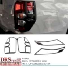 Mitsubishi L200 2019 Sonrası Far Ve Stop Çerçeve Kaplama Siyah