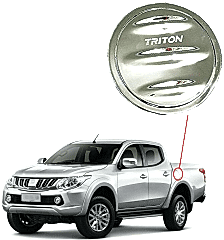 Mitsubishi L200 Uyumlu 2015 2018 Depo Kapağı Kaplama Krom Parça