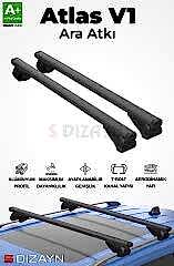 S-Dizayn Mazda Premaxy S-Bar Atlas V1 Ara Atkı Tavan Taşıyıcı Barı Siyah 120 Cm 1999-2005 A+ Kalite