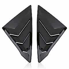 Honda City Uyumlu 2021 Sonrası Kelebek Cam Vizörü Kaplama (Parlak Siyah) Parça