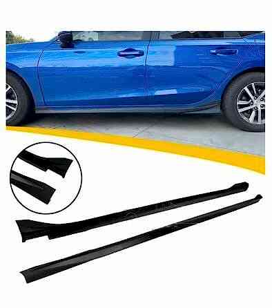 Honda Civic Uyumlu 2022 İthal Boyalı Piano Black Yan Marşpiyel Parça