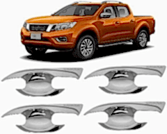 Nissan Navara Uyumlu 2016 Sonrası Dış Kapı Kolu İç Kaplama ABS Krom Parça