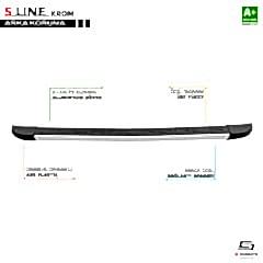 S-Dizayn Citroen Berlingo 3 S-Line Krom Arka Koruma 2018 Üzeri