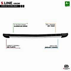 S-Dizayn Fiat Doblo 3 S-Line Krom Arka Koruma 2023 Üzeri