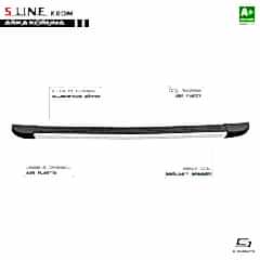 S-Dizayn Renault Trafic 3 S-Line Krom Arka Koruma 2014 Üzeri