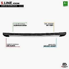 S-Dizayn Renault Trafic 2 S-Line Krom Arka Koruma 2001-2014