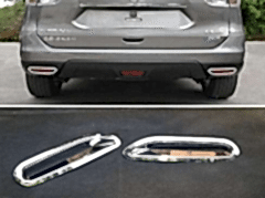 Nissan X-Trail Uyumlu 2014 2017 Arka Reflektör Çerçevesi Krom Parça