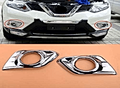 Nissan X-Trail Uyumlu 2014 2017 Sis Lambası Kaplama Krom Parça
