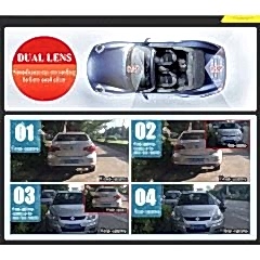 Araba Dvr Uyumlu Hd 45355 ''LCD Ekran Ön Arka Kamera Çift Kayıt Sürüş