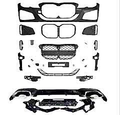 Bmw 3 Uyumlu Serisi G20 İçin G22 Dönüşüm Body Kit (Piano Black Çerçeveli)