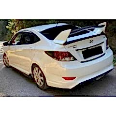 Hyundai Accent Uyumlu Blue Arka Ek (Plastik)