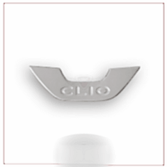 Renault Clio Uyumlu 4 Krom Amblem Çerçevesi 2012-2016 Hatchback Paslanmaz Çelik Parça