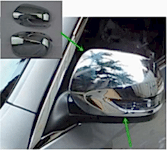 Subaru Forester Uyumlu 2009 2012 Ayna Kapağı ABS Krom Parça