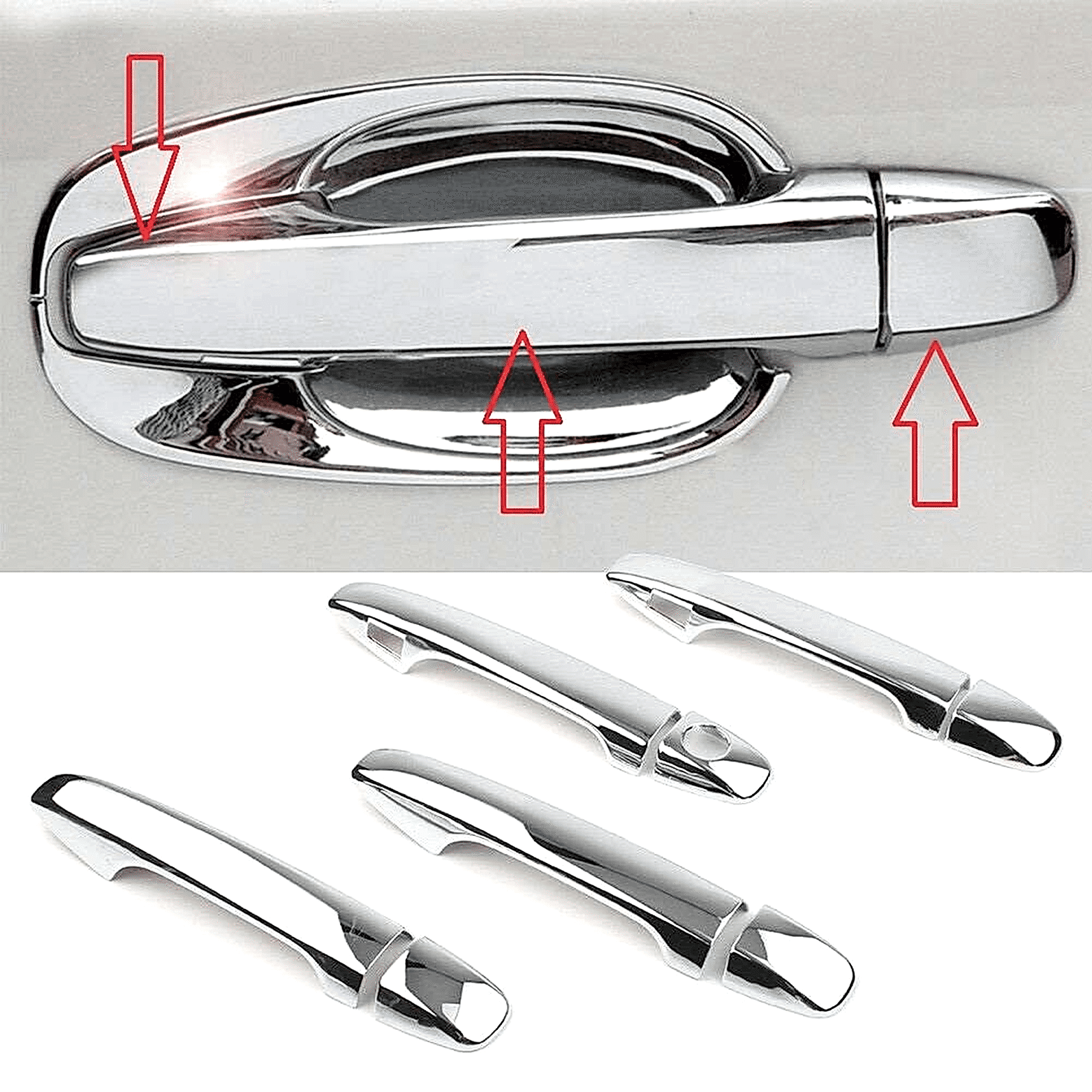 Subaru Forester Uyumlu 2013 2018 Kapı Kolu ABS Krom Parça