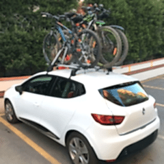 Araç Üstü Uyumlu Bisiklet Taşıyıcı Universal Tekli Siyah Parça