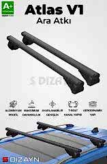 S-Dizayn Ssangyong Rexton S-Bar Atlas V1 Ara Atkı Tavan Taşıyıcı Barı Siyah 120 Cm 2012-2017 A+ Kalite