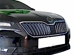 Skoda Super Uyumlu B8 Ön Panjur 16 Parça Krom 2015-2019