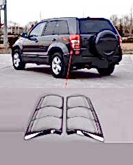 Suzuki Grand Uyumlu Vitara 2007 2012 Arka Stop Kaplama ABS Krom Parça