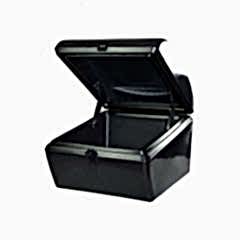 Motosiklet Servis Uyumlu Çantası Maxi Box Siyah 180 Litre, Kilitli, Kaldıraç Pe