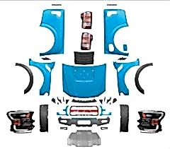 Ranger F150 Uyumlu Raptor Dönüşüm Full - Body Kit(Farsız-Stopsuz)