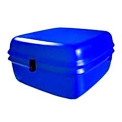 Motosiklet Servis Uyumlu Çantası Midi Box Mavi 110 Litre, Kilitli, Kaldıraç Pe