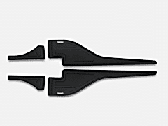 DACIA DUSTER 2018 Set 4 Parça Kapı Kaplama 9203 Siyah Mat Asa Kum Desen Yarasa