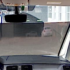 Ön Cam Perdesi Pvc 58X125Cm Siyah / Peon51-1