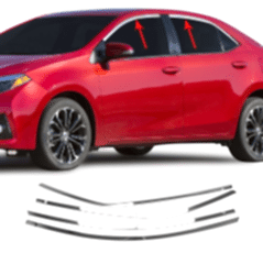 Toyota Corolla Uyumlu 2013 2018 Cam Üst Çıtası Krom Parça