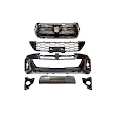 Toyota Hilux Uyumlu Rocco Body Kit 2016-2020 (Ön Tampon, Panjur, Alt Izgara, Sis Kapakları)
