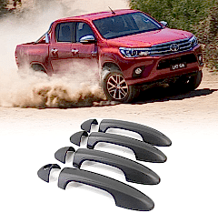 Toyota Hilux Uyumlu 2016 Sonrası Kapı Kolu ABS Siyah Parça