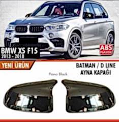 Bmw X5 Uyumlu F15 2013-2018 Batman Ayna Kapağı Parlak Siyah Parça