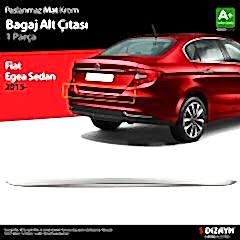 S-Dizayn Fiat Egea SD Krom Bagaj Alt Çıtası 2015 Üzeri A+ Kalite (Mat Krom)
