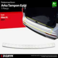 S-Dizayn Seat Altea XL Krom Arka Tampon Eşiği 2007 Üzeri