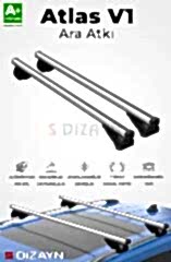 S-Dizayn Chevrolet Captiva S-Bar Atlas V1 Ara Atkı Tavan Taşıyıcı Barı Gri 130 Cm 2016-2018 A+ Kalite