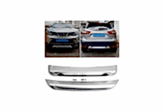 S-Dizayn Nissan Qashqai 2 Ön ve Arka Tampon Koruma Difüzör Seti 2016-2021 A+ Kalite