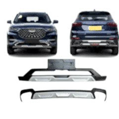 S-Dizayn Chery Tiggo 8 Ön ve Arka Tampon Koruma Difüzör Seti 2022-2023 A+ Kalite