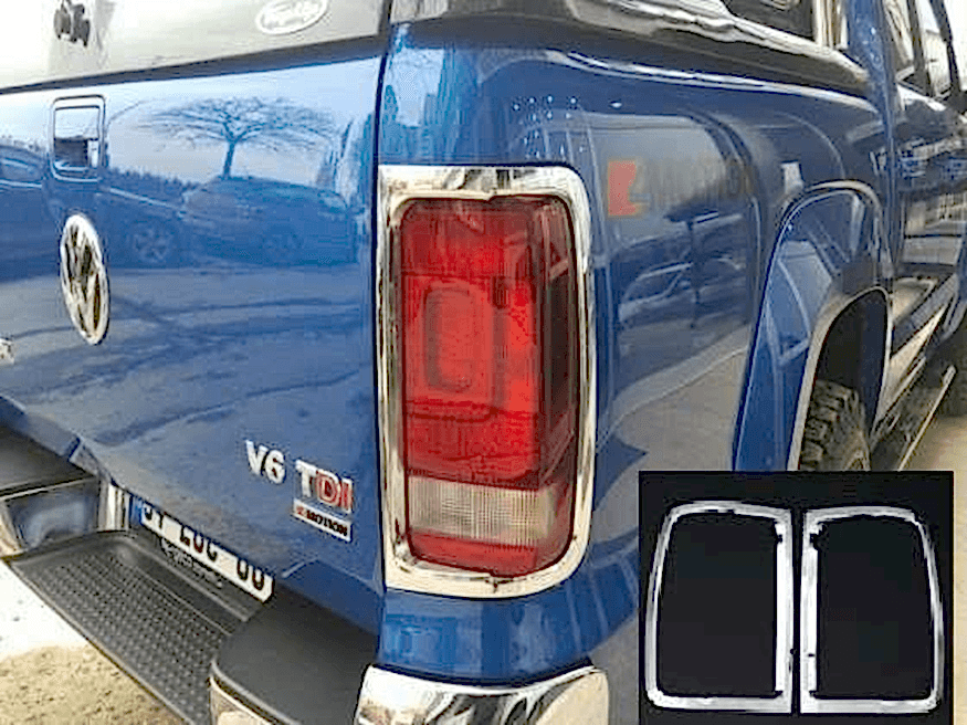 Volkswagen Amarok Uyumlu 2010 Sonrası Arka Stop Kaplama ABS Krom Parça
