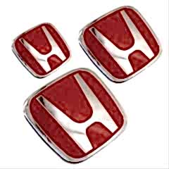Honda Civic Uyumlu Fb7 Logo Set Kırmızı