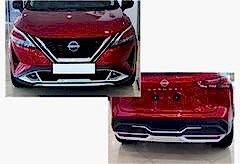 S-Dizayn Nissan Qashqai 3 Ön ve Arka Tampon Koruma Difüzör Seti 2021 Üzeri A+ Kalite